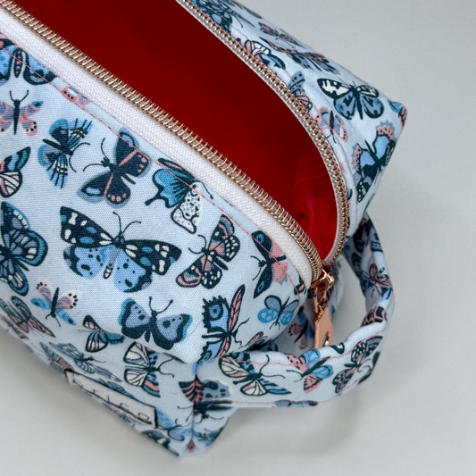 Whimsical Wings Butterfly Cosmetic Pouch | Handmade Cotton