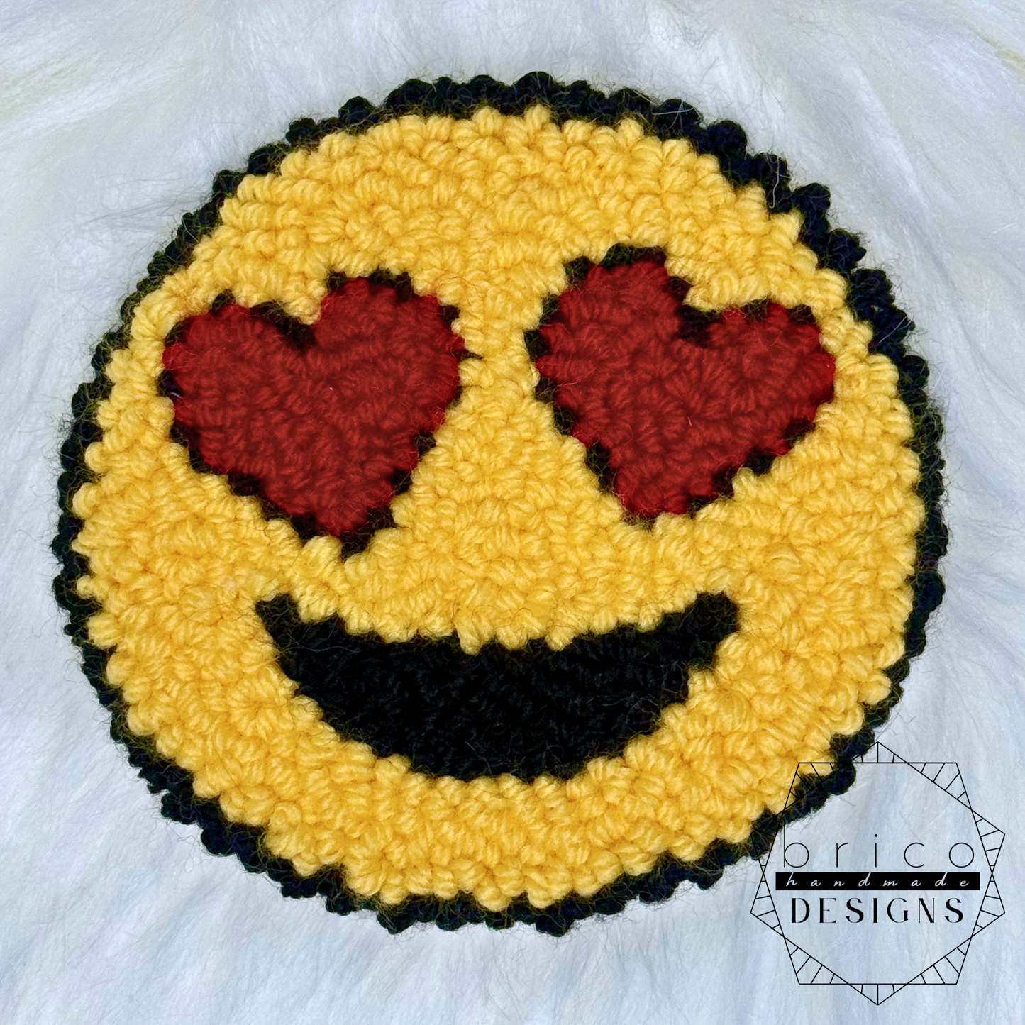 Heart Eyes Mug Rug