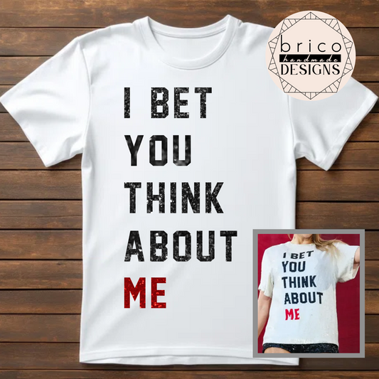 "I Bet You Think About Me" Glitter Tee | Taylor Swift