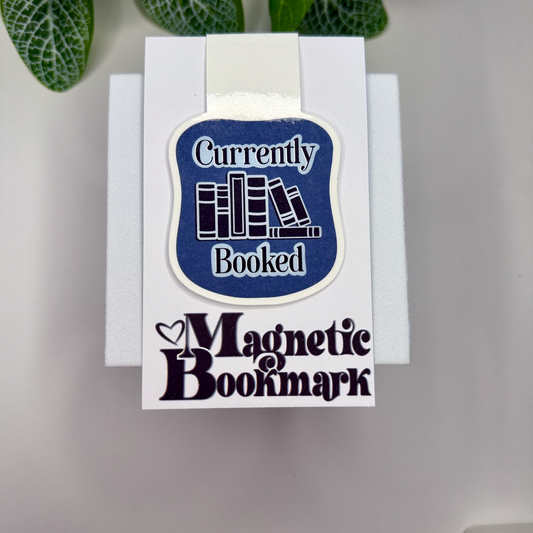 "Currently Booked" Magnetic Bookmark | Book Lover Pun Gift