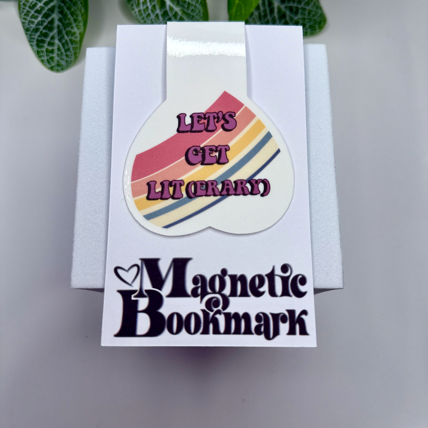 "Let’s Get Lit(erary)" Magnetic Bookmark