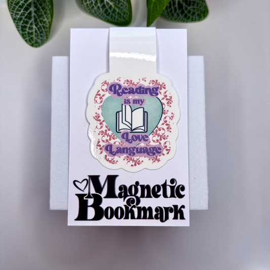 "Reading Is My Love Language" Magnetic Bookmark