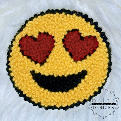 Heart Eyes Mug Rug