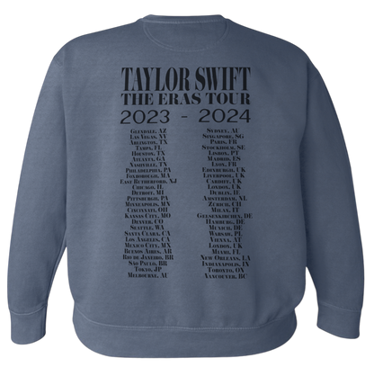 Eras Tour Blue Crewneck Sweatshirt DUPE