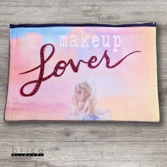 Taylor Swift “Makeup Lover” Custom Linen Cosmetic/Pencil Case