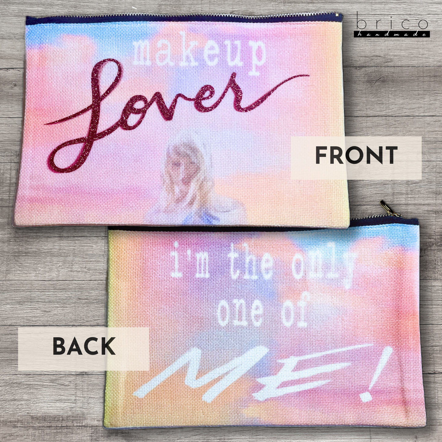 Taylor Swift “Makeup Lover” Custom Linen Cosmetic/Pencil Case