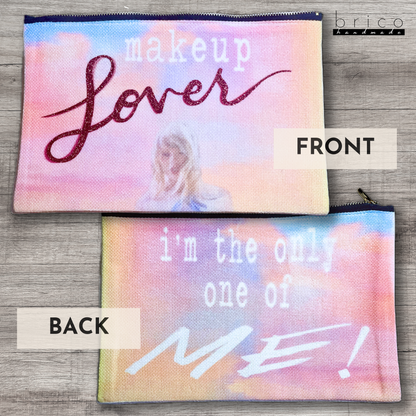 Taylor Swift “Makeup Lover” Custom Linen Cosmetic/Pencil Case