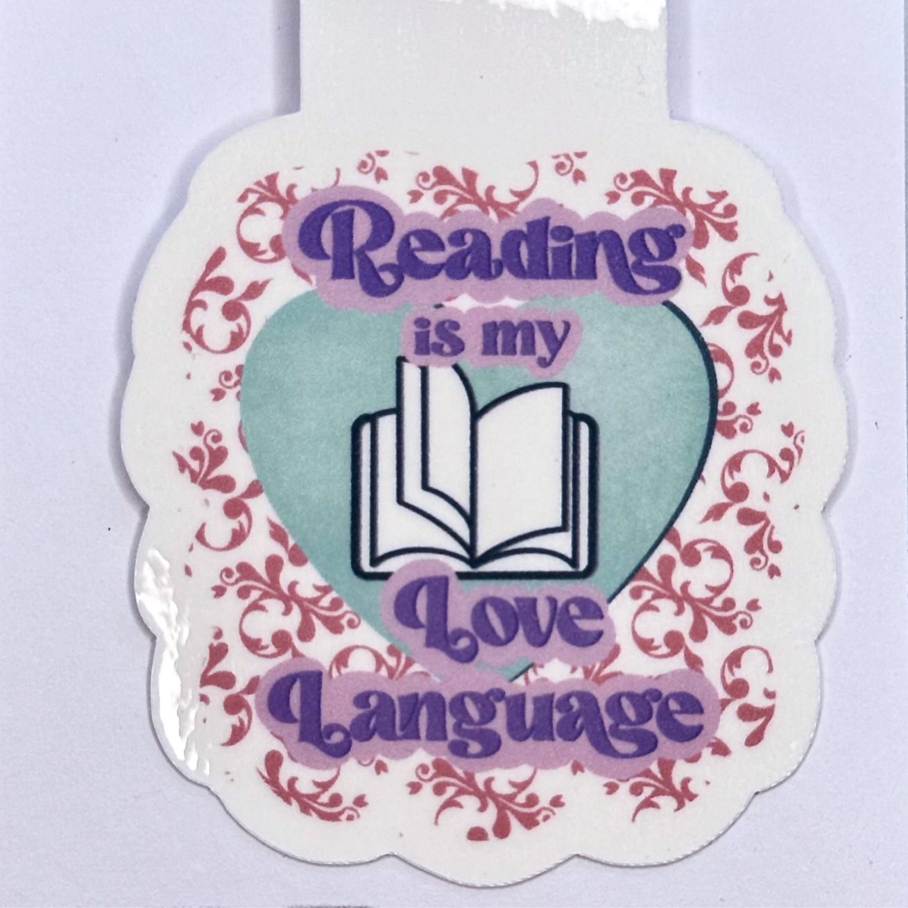 "Reading Is My Love Language" Magnetic Bookmark