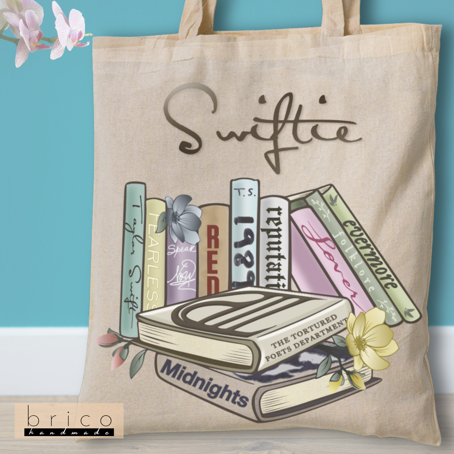 Taylor Swift Albums as Bookset Canvas Tote Bag