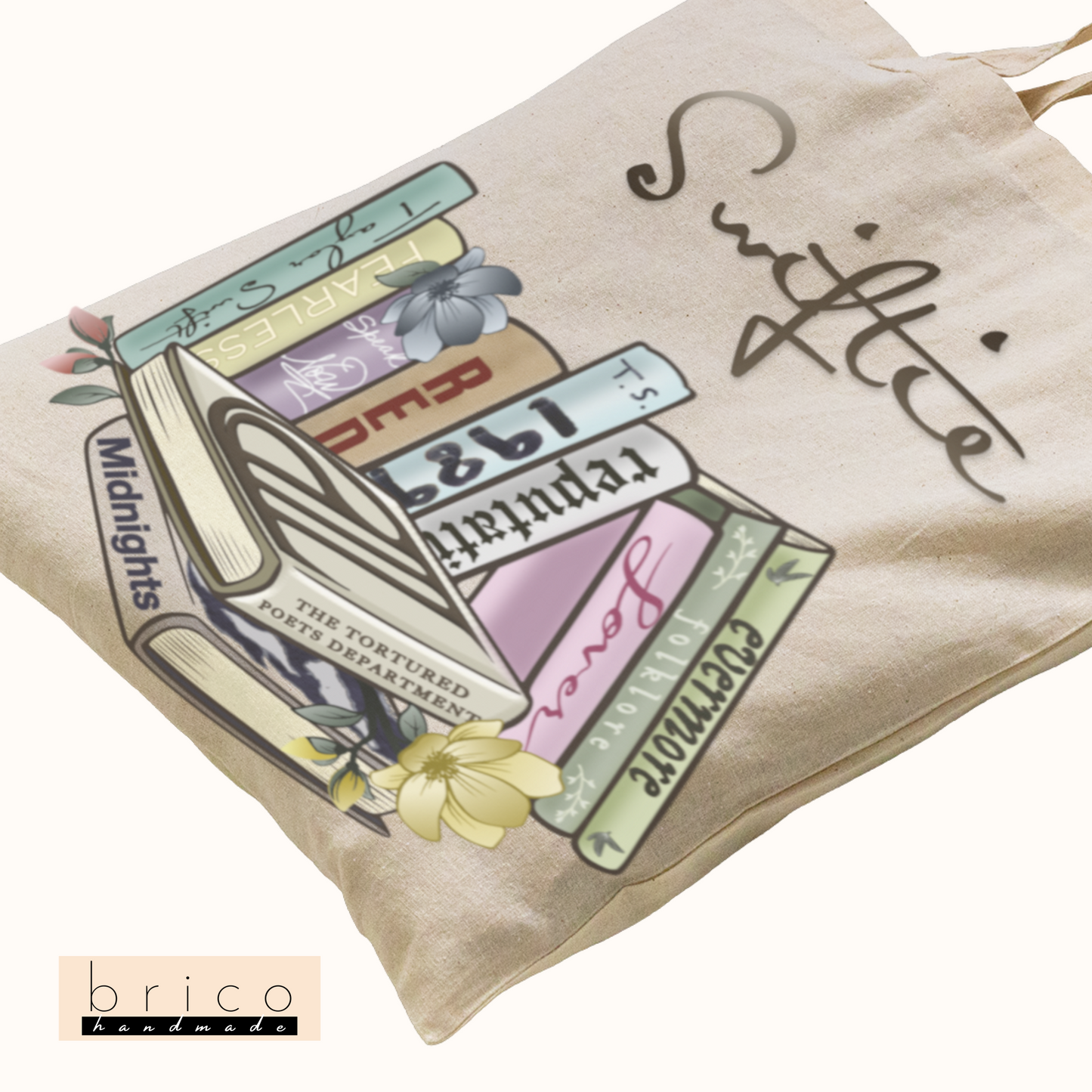 Taylor Swift Albums as Bookset Canvas Tote Bag