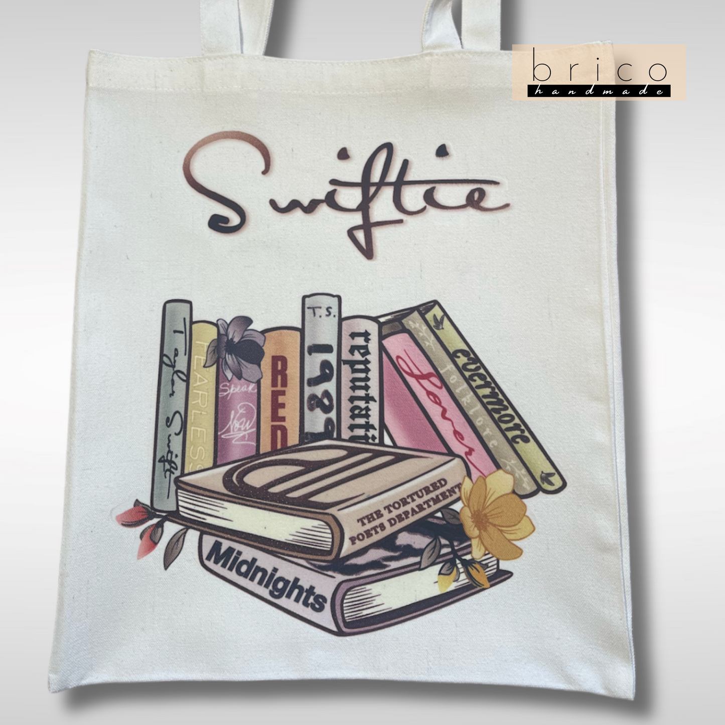 Taylor Swift Albums as Bookset Canvas Tote Bag